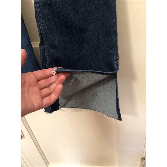 NWT WE THE FREE By Free People Level Up Slit Bootcut Blue Jeans Women's Size 31 - Picture 3 of 11